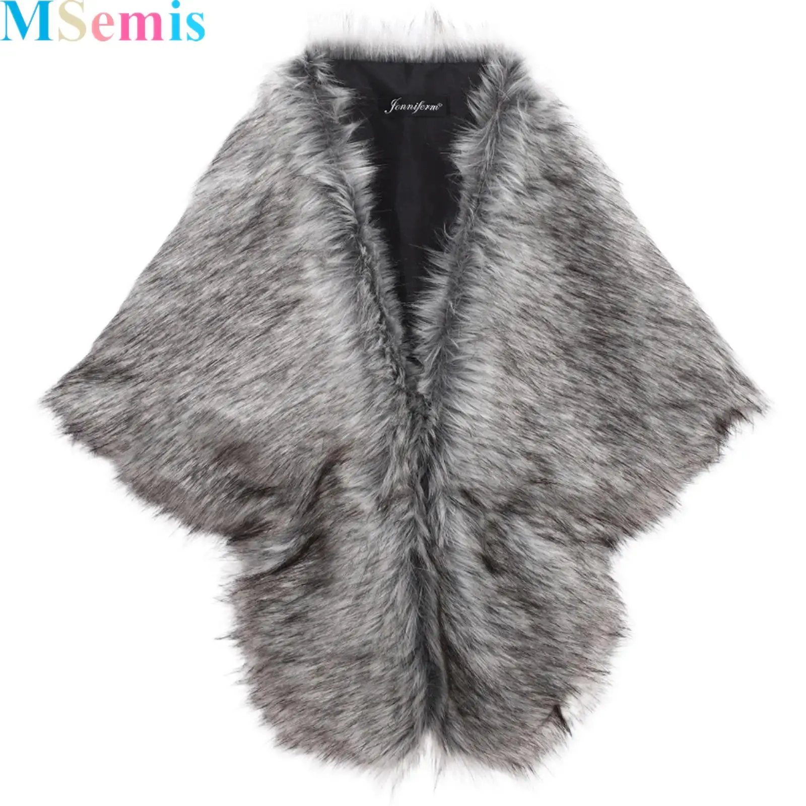 

1Pcs Viking Medieval Faux Fur Cosplay Costume Cape Shawl for Halloween Masquerade Ball Cosplay Accessory