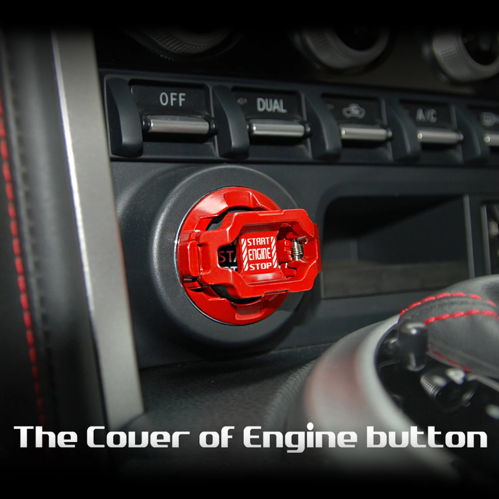 

New Red Car Engine Start Stop Button Cover Car Ignition Switch Cover One-touch Start Button Button Cover Car Interior Decor