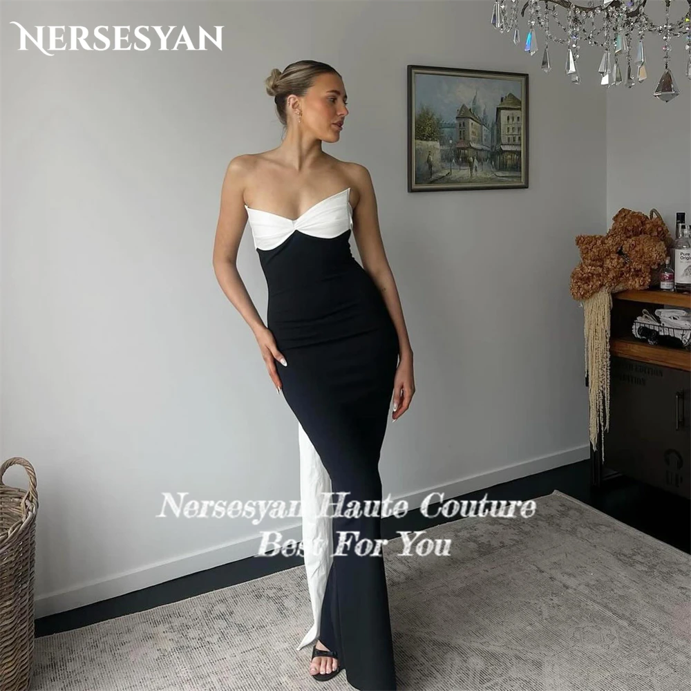 Nersesyan Mermaid Evening Dresses Off Shoulder Mix Colors Bodycon Sleeveless Prom Dress Backless Party Gowns Customized 2025