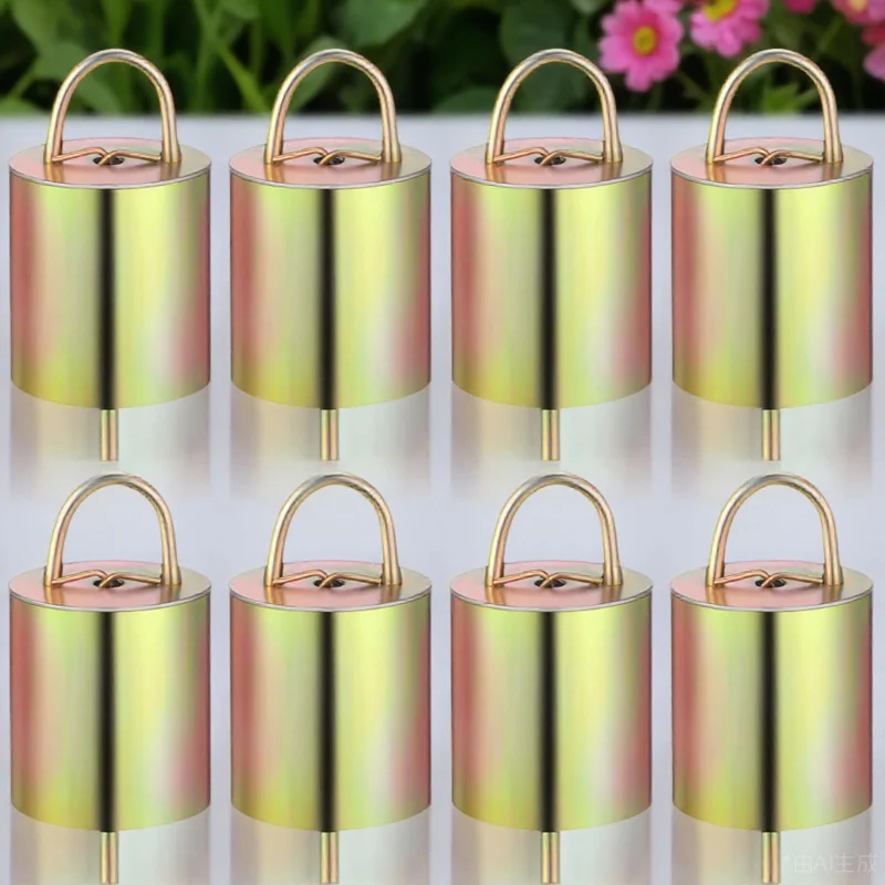 

8pcs Cow Sheep Goat Bells Loud Sound Durable Copper Material Farm Equipment Metal Cow Bells Christmas Decorations