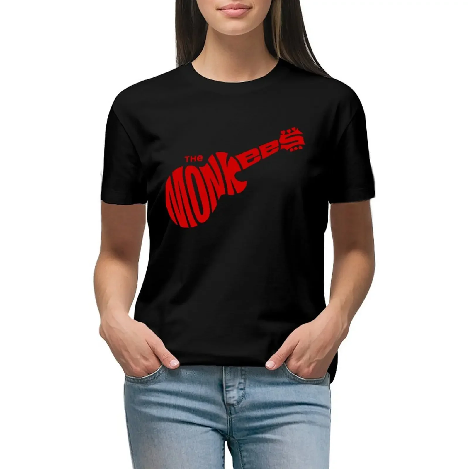 Red Monkees For Men & Women T-Shirt tees summer top Aesthetic clothing t-shirt dress for Women long