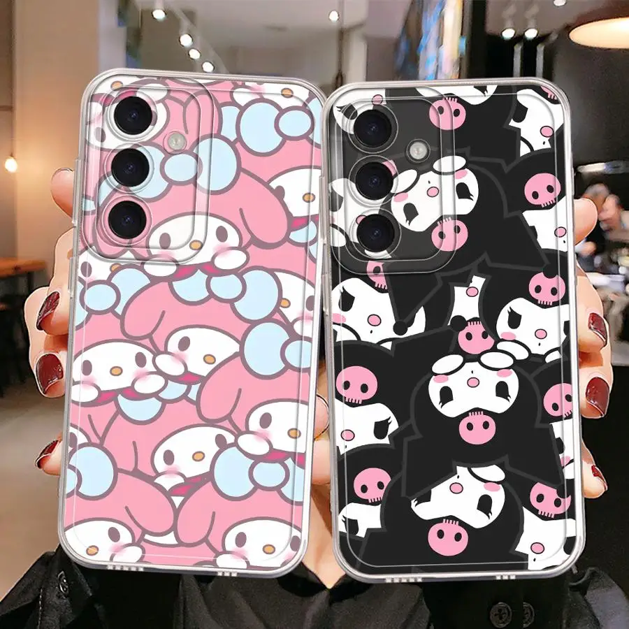 Cinnamoroll lindo Kuromi funda para Samsung Galaxy A14 A16 A12 A35 A34 A73 A22 A25 A71 A72 A15 A35 A13 funda suave