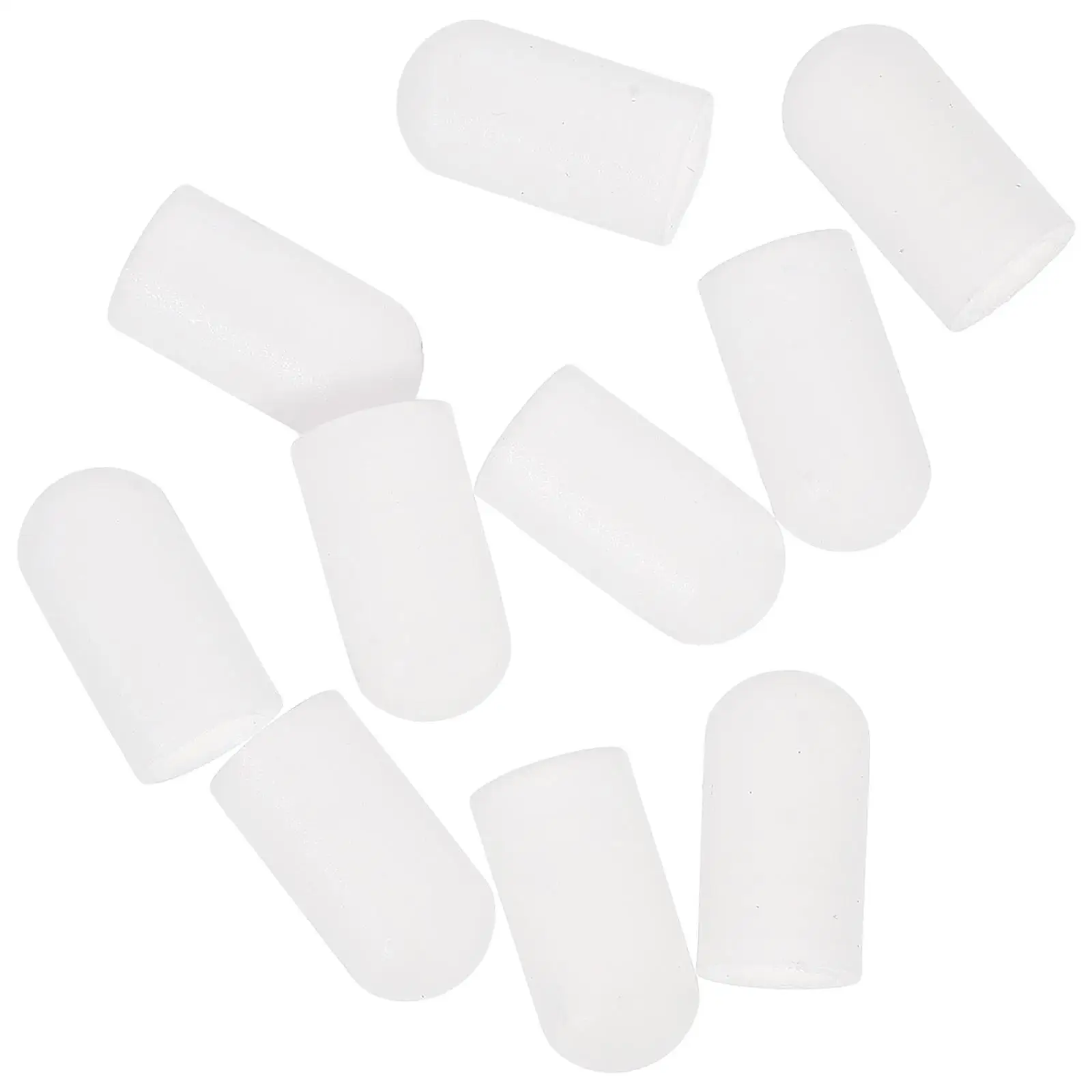 

10 Pcs Drumstick Protector Caps White Practice Mute Tips Silent Drumsticks Lightweight Home Practice