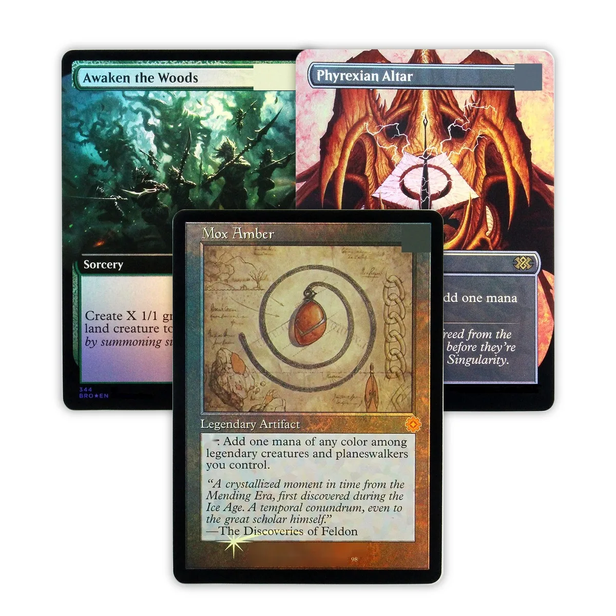 Foil Mox Amber/Phyrexian Altar/Demonic Tutor | Les cartes proxy Ur-Dragon TCG M : Cartes de jeu de collection de qualité supérieure personnalisées