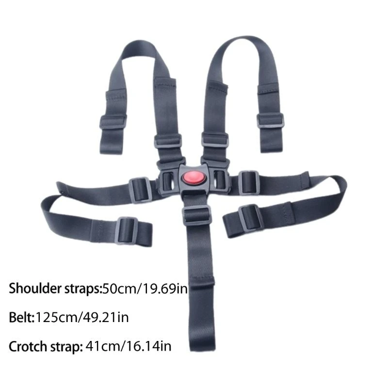 Cinturón seguridad para bebé J15U, cómodo cinturón seguridad para bebé fácil usar, plegable para ir compras