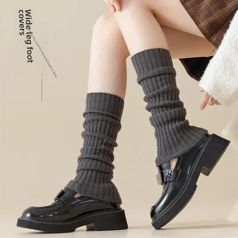 المرأة الخريف/الشتاء متماسكة طماق منتصف العجل طول Preppy نمط دافئ التخسيس الركبة حامي الجوارب الصينية صنع