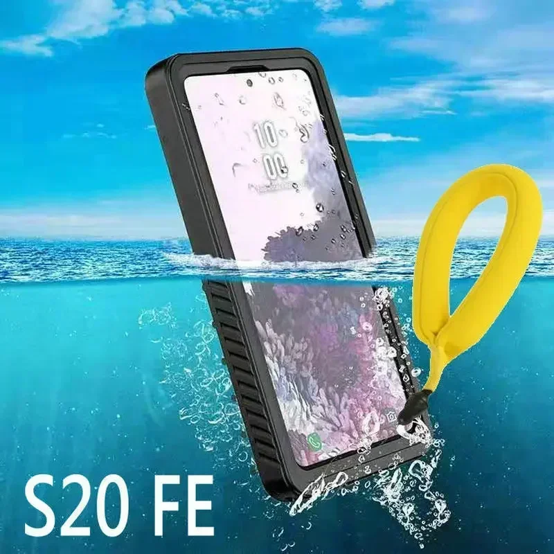 

For Samsung S24 Ultra S23 S25 Edge Plus S21 S20 FE IP68 Diving Surfing Waterproof Case Underwater Dustproof Anti-scratch Cover