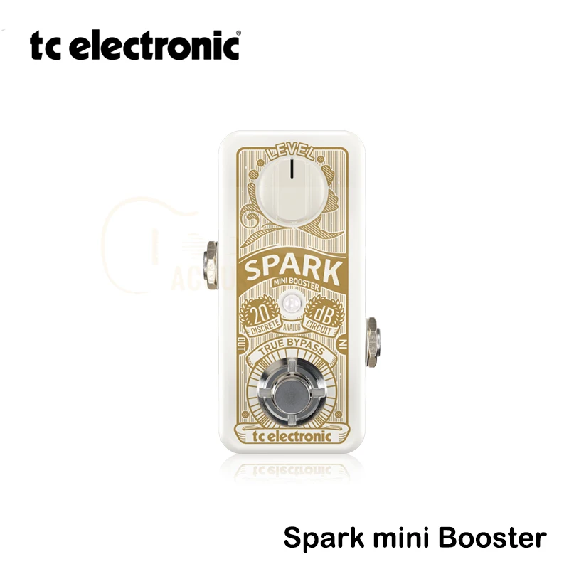 TC Electronic Spark Mini Booster Ultra-Compact Booster Pedal with PrimeTime Switching and Fully Analog Design Guitar Accessories