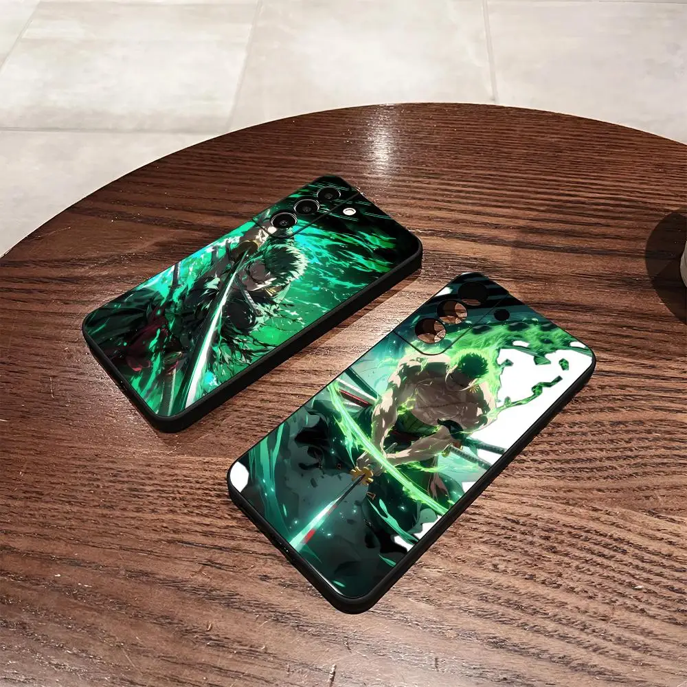 O-Ones Stück Z-Zoro Handyhülle für Samsung S25 S24 FE S23 S22 S21 Plus S20 Ultra Note20Ultra Schwarz Soft Shell