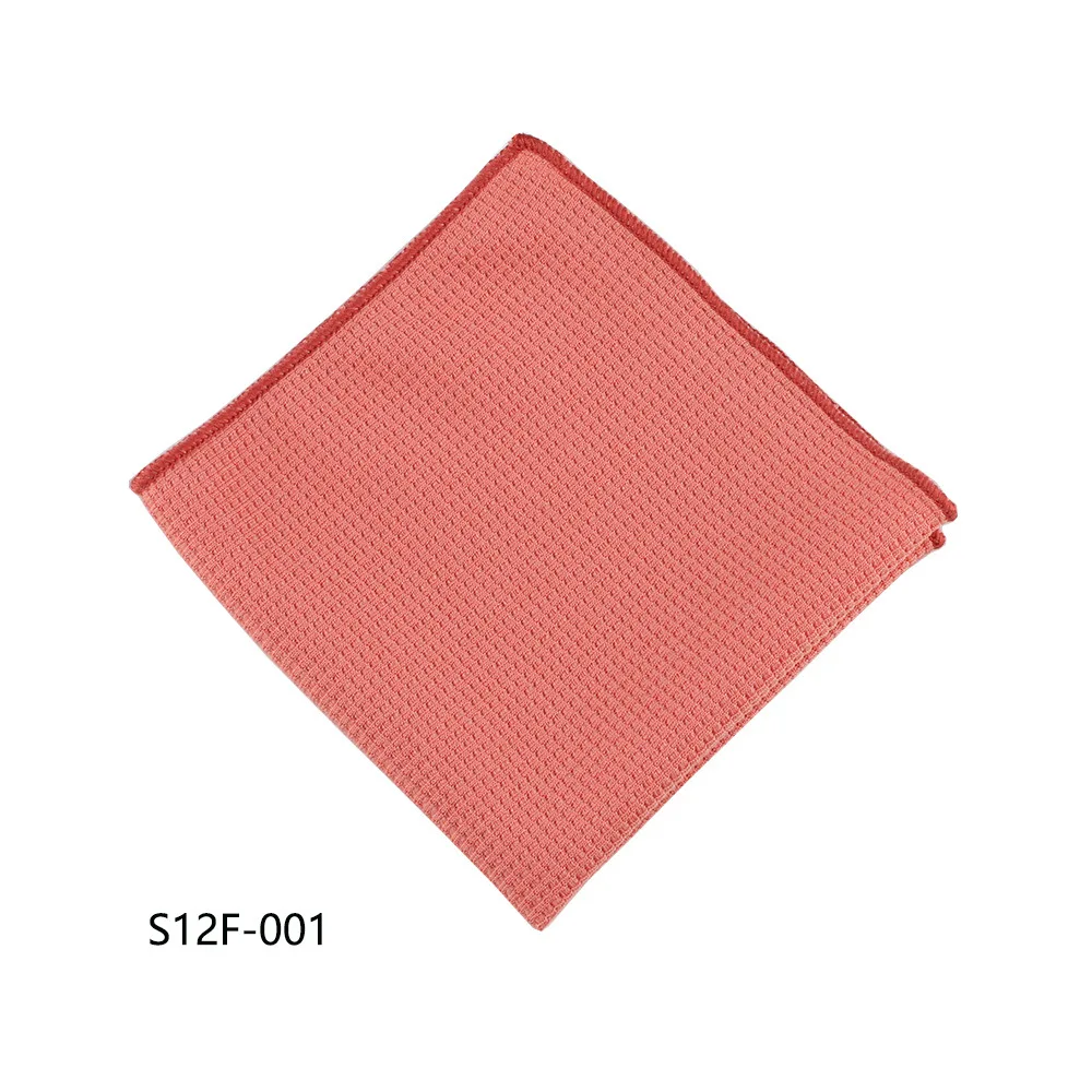 Solid Color Black & White Pocket Square Cotton Handkerchief