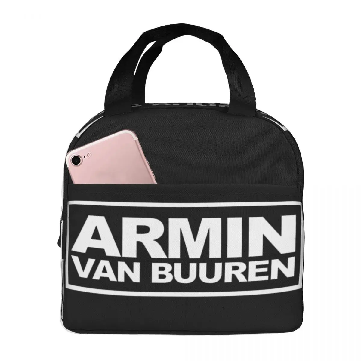 

Armin Van Buuren Lunch Bag Unisex Portable Cooler Insulated Lunch Box Food Bento Box