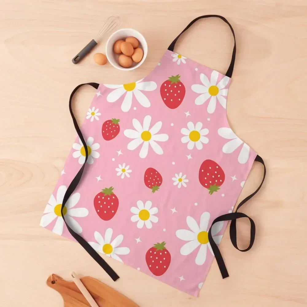 

Strawberry and Flowers Fields Apron Kitchen Items Kitchen Things And For Home Kitchen New 2022 Year waiter Apron