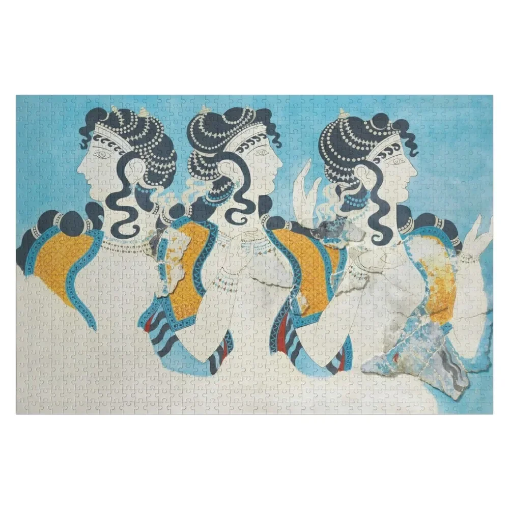 

Minoan Fresco Ladies in Blue Knossos Jigsaw Puzzle Wooden Jigsaws For Adults Baby Toy Puzzle