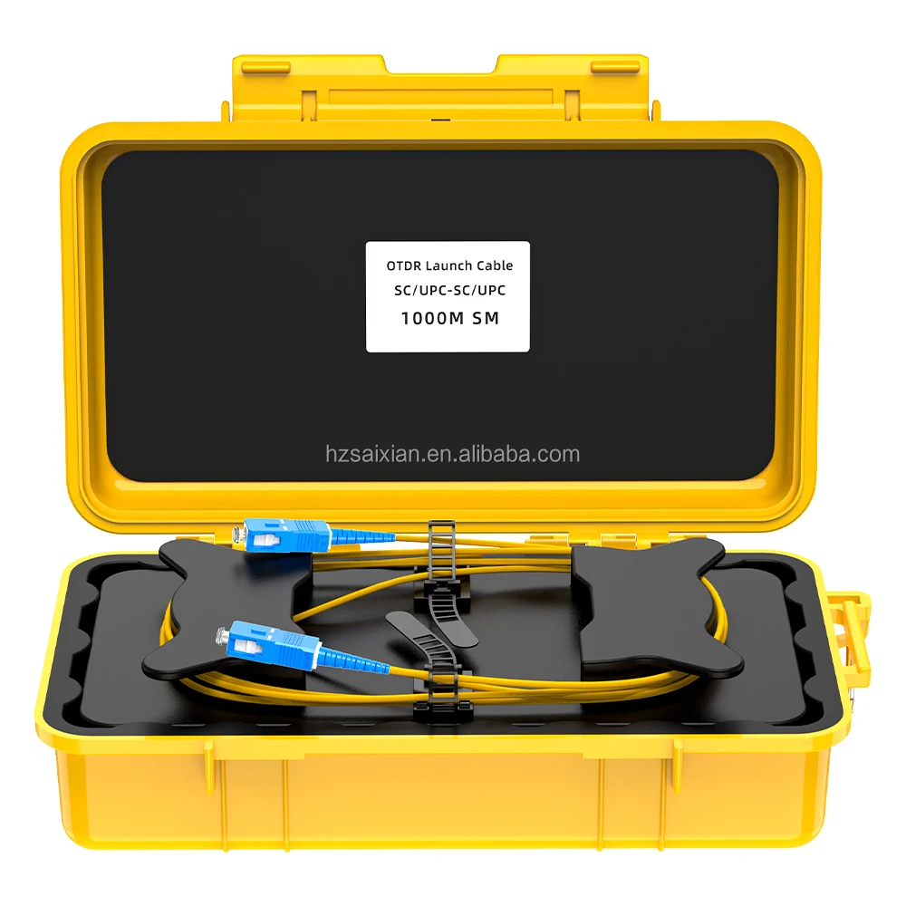 SAIVXIAN 500M/1KM/2KM OTDR Test Extension Cable Box APC/UPC SM 1310/1550nm Fiber Optic OTDR Launch FC/SC/LC Connectivity