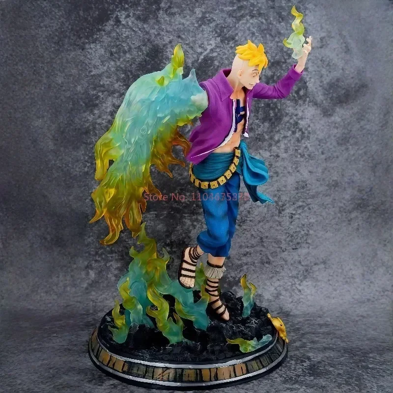 Anime One Piece Whitebeard Pirates Marco Battle Ver. Gk PVC Action Figure Manga Statue Sammlung Modell Glow Spielzeug Puppe Geschenke