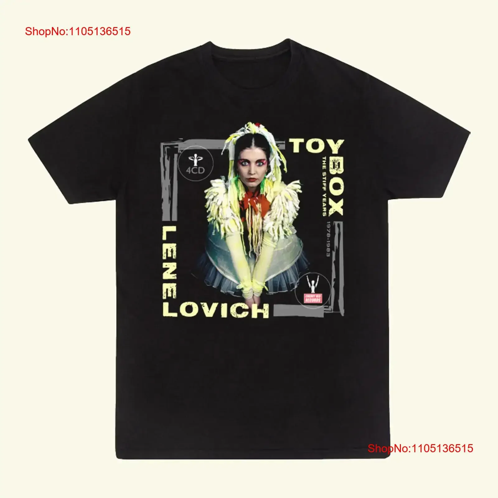 

Lene Lovich Toy Box The Stiff Years 1978 1983, футболка T108, винтажная стираная дизайнерская одежда, мягкая домашняя универсальная стильная одежда