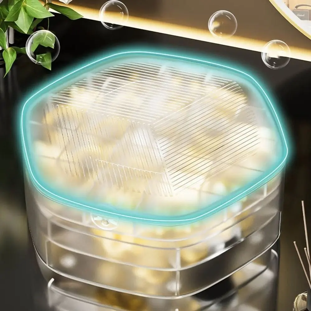 Fashion Plastic Jewelry Storage Box Transparent Large-Capacity Jewelry Display Case Portable 3 Layers Storage Organizer Wedding