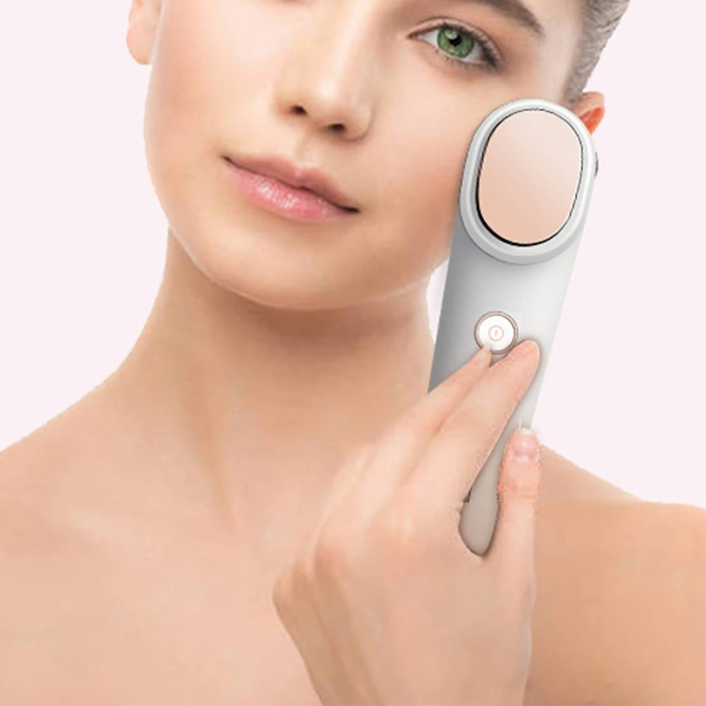 อุปกรณ์ความงามมัลติฟังก์ชั่นประคบร้อนเย็นเครื่องนวดหน้า USB ชาร์จ Skin Care อุปกรณ์ทําความสะอาดรูขุมขน Face