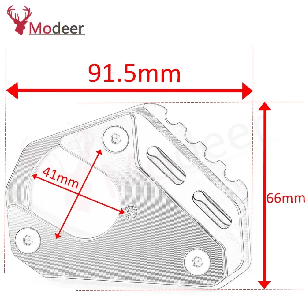 Motorcycle Decoration Accessories For KTM DUKE 125 200 duke200 DUKE125 250 Kickstand Side Stand Extension Enlarger Pad 2016-2020