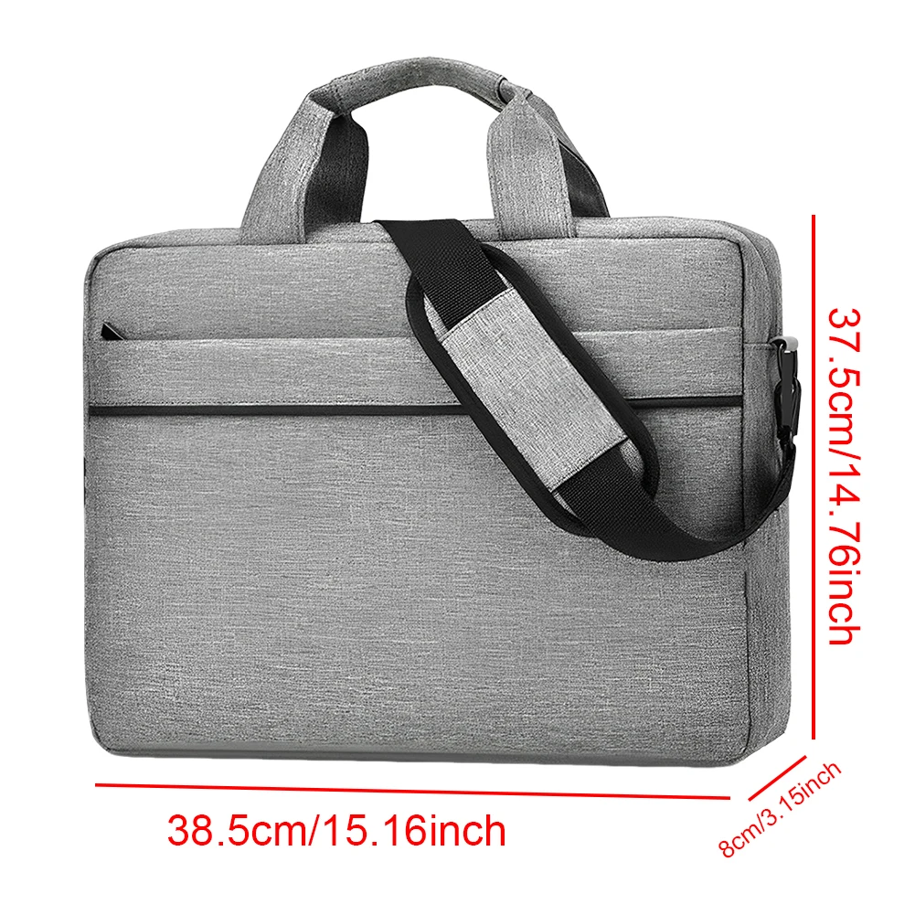 Laptop Carrying Case Shockproof Laptop Crossbody Bag Waterproof Tablet Sleeve Case 3 Compartments Laptop Protective Bag