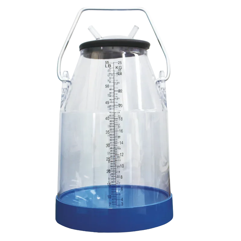 Hot sale mini goat portable cow milking tank competitive price transparent 25L plastic goat machine bucket