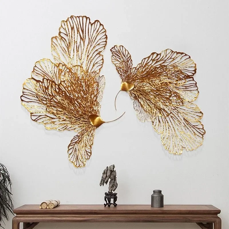 69xx100cm wholesale product butterfly design wall hanging decoration metal home decoration living room