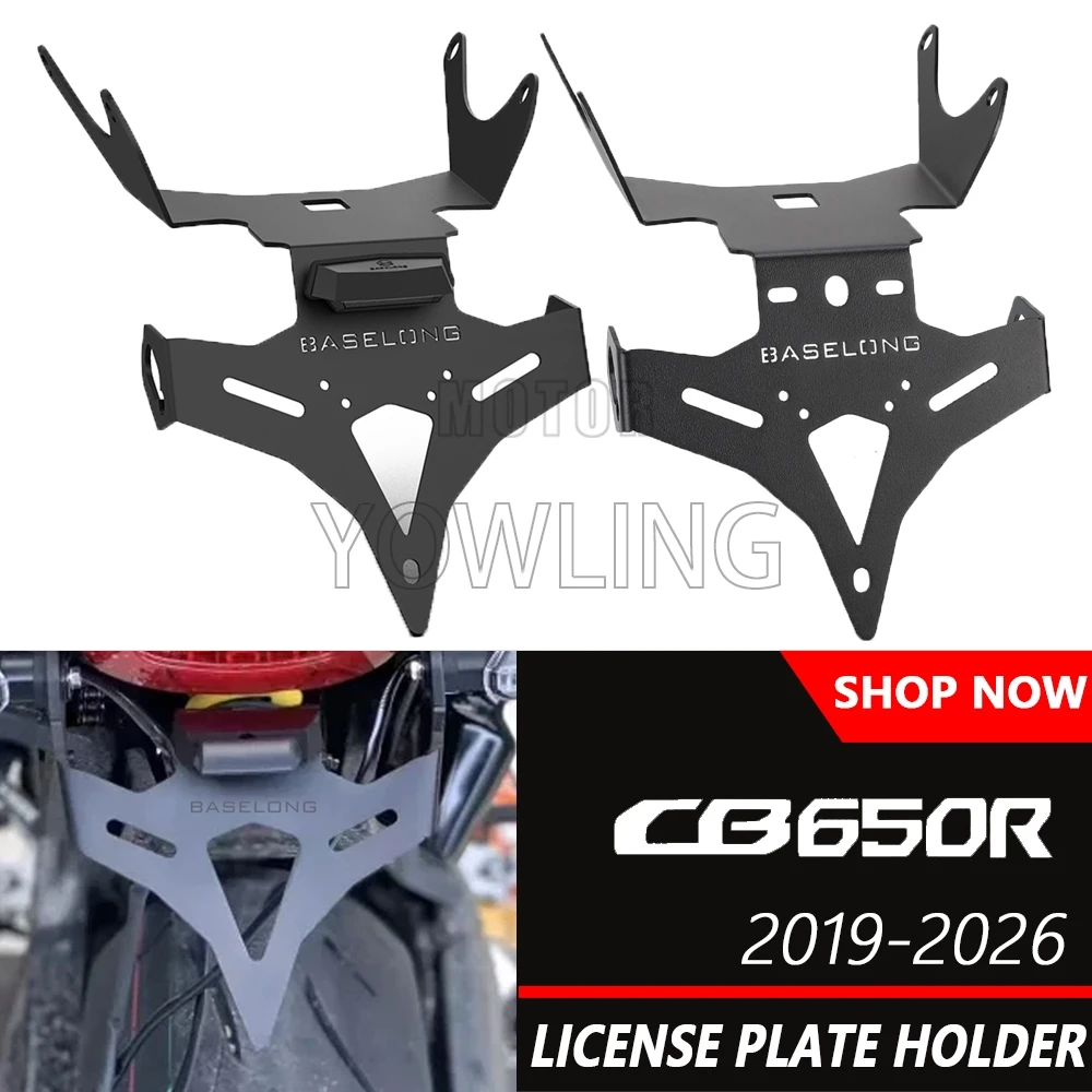 

CB650R CBR650R Motorcycle Rear Tidy License Plate Holder Bracket LED Light For Honda CB 650 R CB 650R 2019- 2026 2025 2024 2023