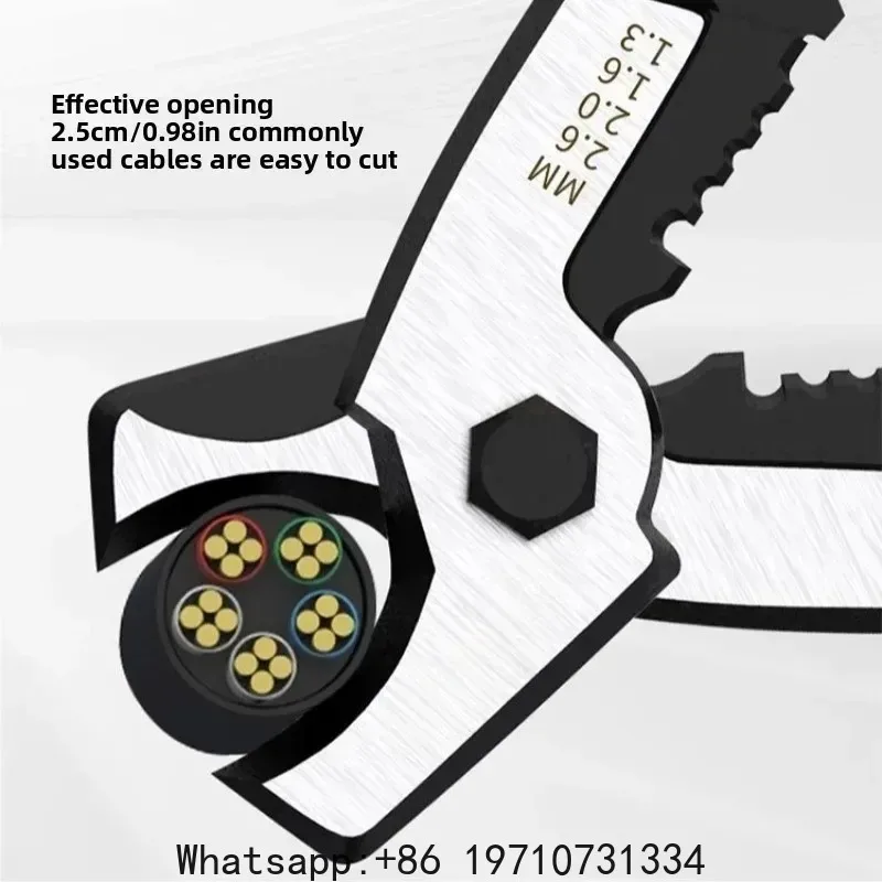 Electrician Multi Tool Cable Cutting Stripping Plier Professional Wire Breaking Scissors