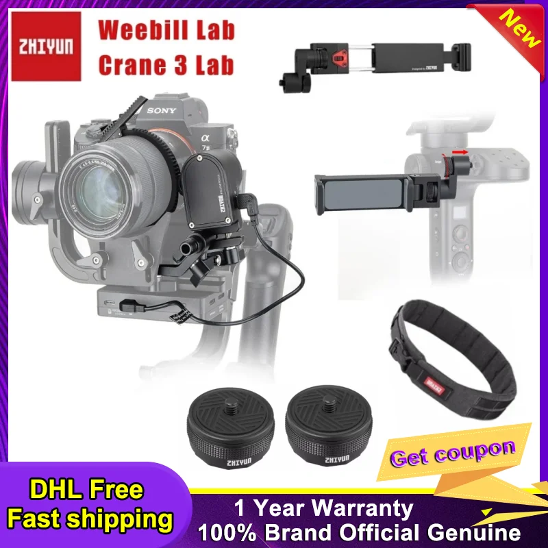 Zhiyun Weebill Lab S Crane 3 Accessories Gimbal Servo Follow Focus Phone Holder Mount Quick Setup Kit Handle Grip Strap Monopod