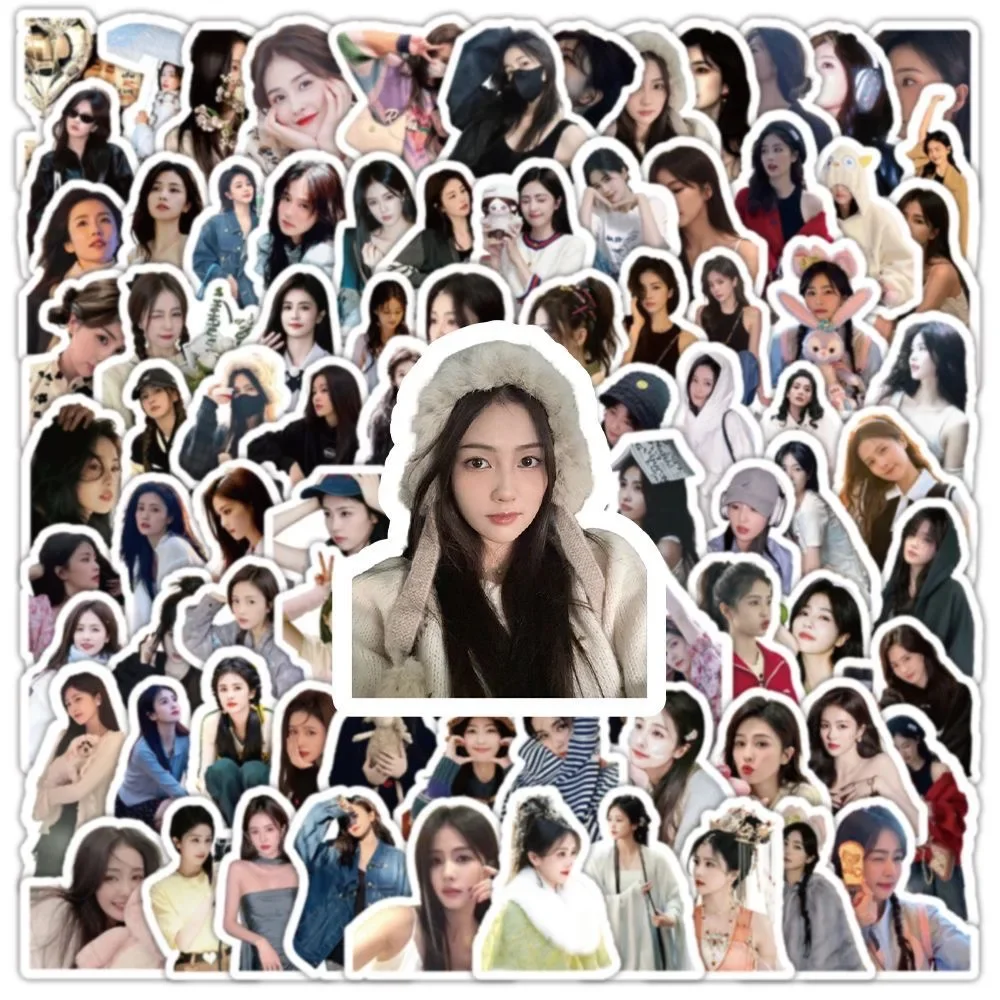 100PC/SET Bai Lu HD Poster Humanoid Stickers Hot TV Character Drama Stills Hand Account Materials Pad Computer Cellphone DIY