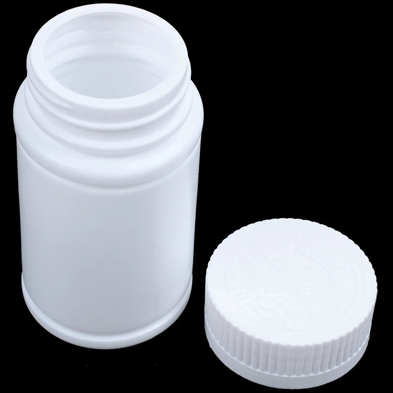 Plastic Empty Medicine Bottles Pill Tablet Container Holder 12Pcs White