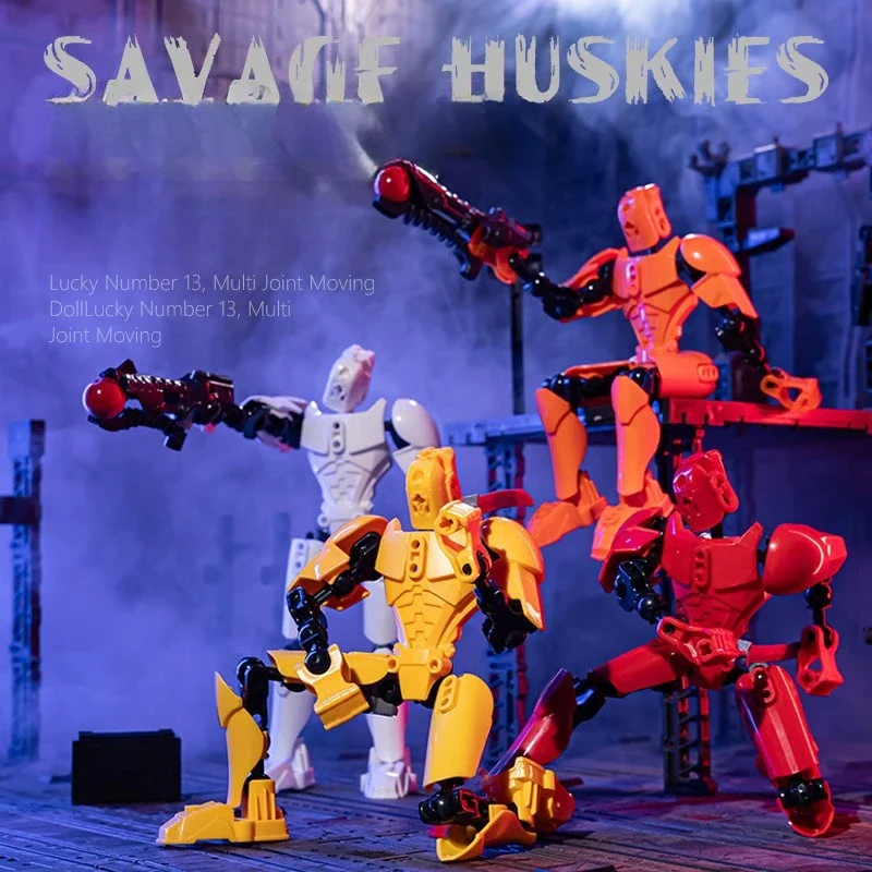 عارضة أزياء مطبوعة ثلاثية الأبعاد دمية 13 بنة المحارب سلسلة اللعب عمل أرقام متعددة المفاصل المنقولة Shapeshift روبوت الهدايا