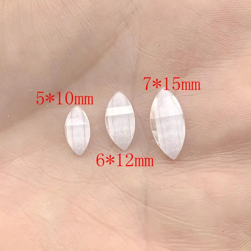 100pcs Beautiful white petal Rhinestone Wedding Decoration resin flat back DIY jewelry making discovery rhinestones