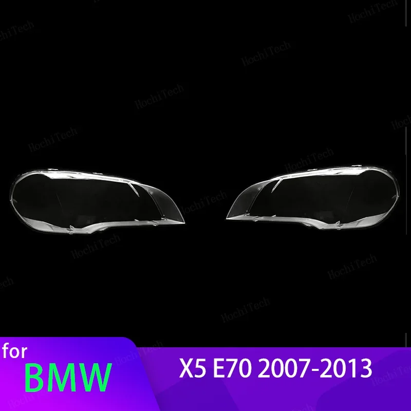 Head Lights Cover For BMW X5 E70 2007-2013 Transparent Housing Front Headlights Lens Shell Glass Lampcover