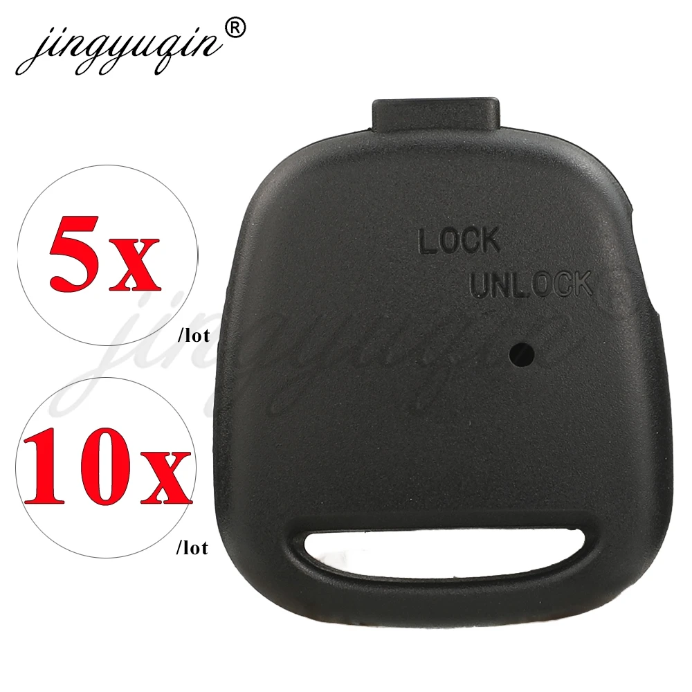

Jingyuqin 5/10 шт. 1 боковая кнопка дистанционного управления автомобильным ключом (с световым отверстием) для Toyota Carina Estima Harrier Previa Corolla Celica