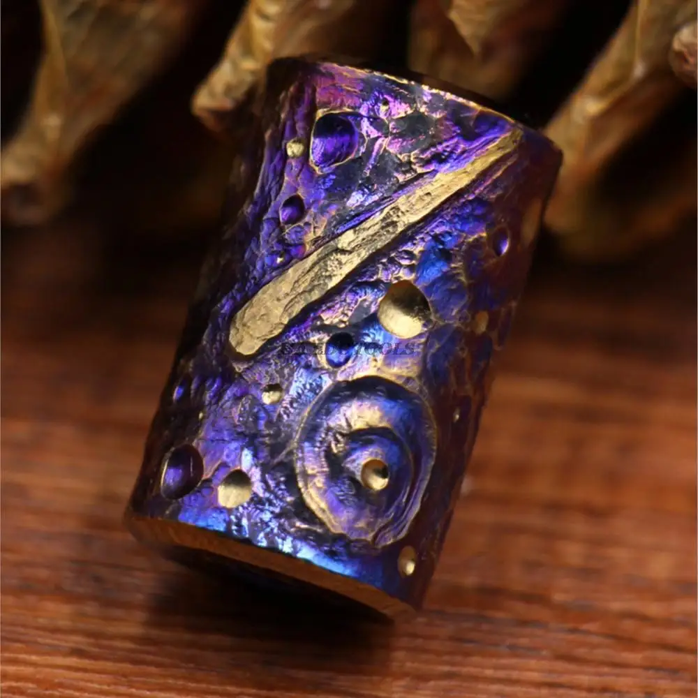 Star Limited Edition Titanium Knife Beads EDC Pendant Rope Clasp Bag Pendant