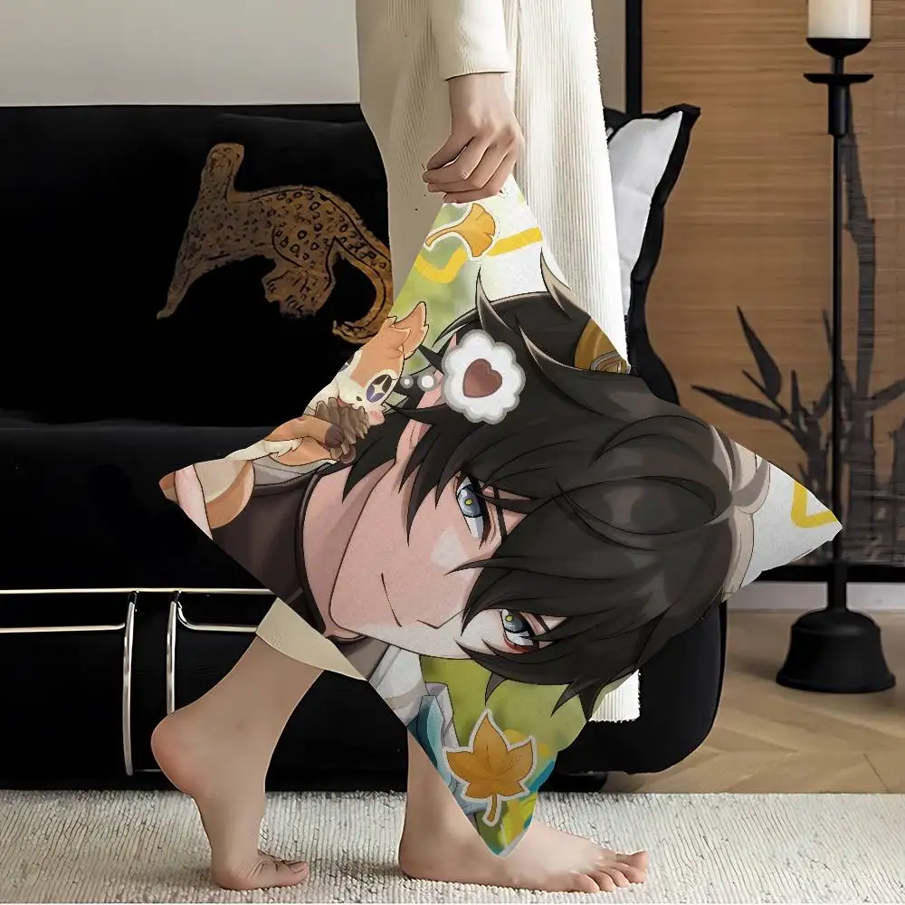 Anime Honkai Star Rail Dan Heng Cushion Cover Car Throw Pillow Case For Sofa Car Christmas Gift 40x40cm 45x45cm