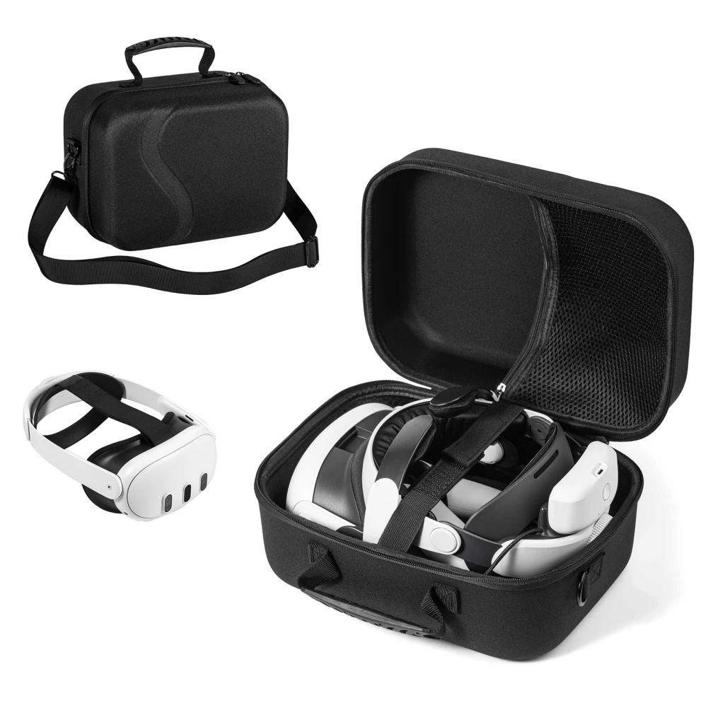 Carrying Storage Case Lightweight Portable Protection Anti-collision Travel Case Compatible For Meta Quest 3 VR Headset