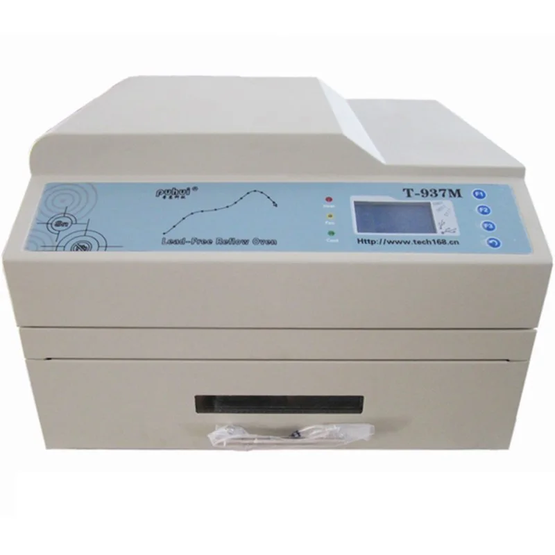 

Lead-free reflux welder T-937M small table reflow soldering can be heated at a constant temperature reflow oven 220V 3300W 1PC