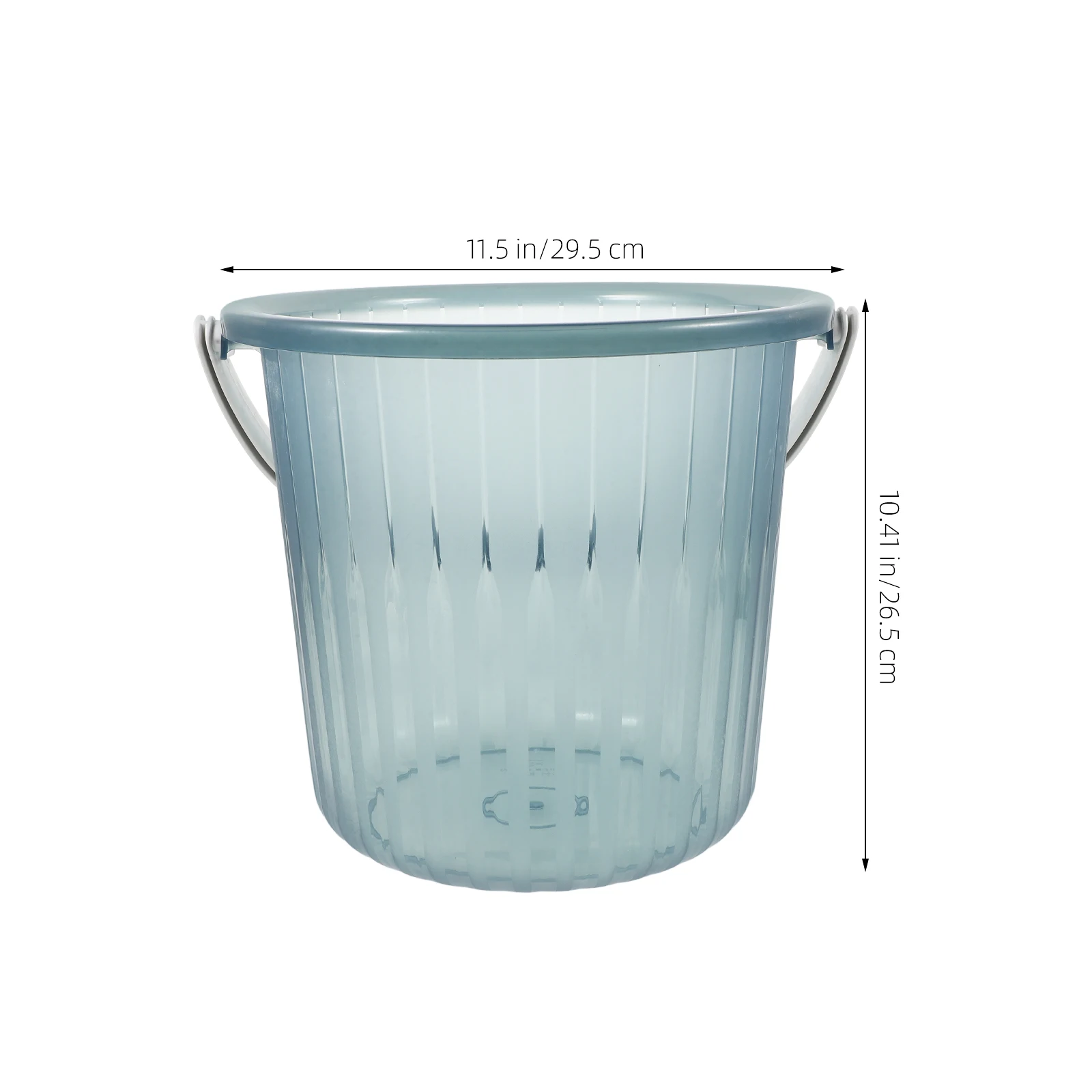 

Plastic Water Bucket 5L Large Capacity Storage Car Washing Bathing Gardening Portable Handle Household Farm Dormitory Use