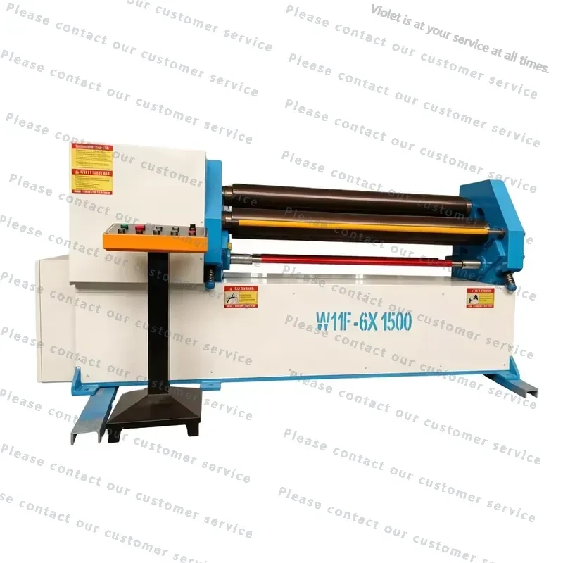 Manual Initial Pinch Sheet Curving Station for Small Diameter Cylinder W11F Rolling 3 Rollers Roller-Bending Machine