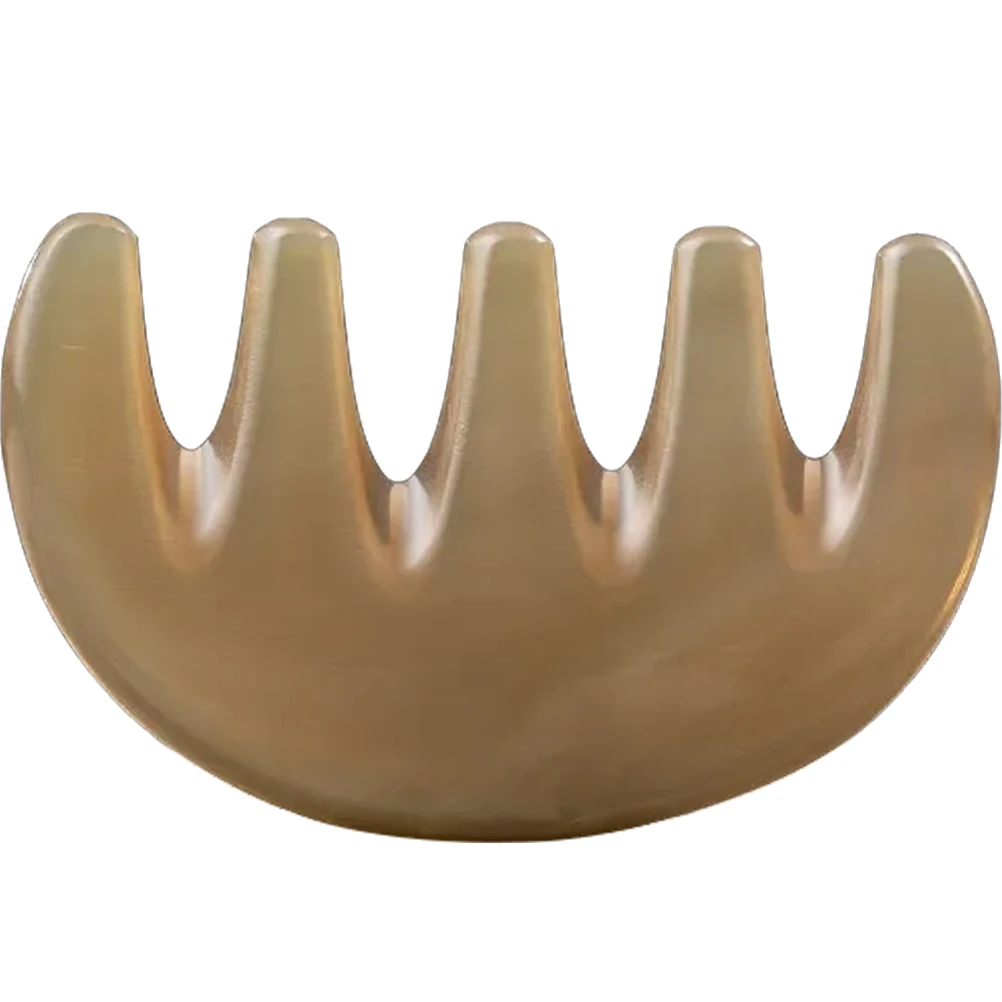 

Massage Comb Scalp Massager Horn Wide Teeth Hair Smoothing Portable Practical Relaxation Gua Scraping Tools Acupoint
