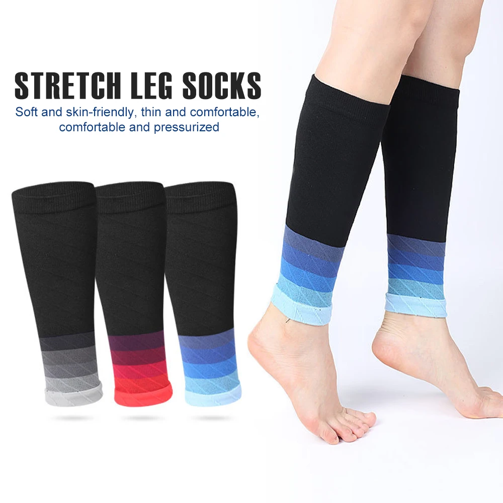 1Pair Leg Calf Compression Sleeves Socks for Runners Shin Splint Varicose Vein Calf Pain Relief - Calf Guard Great