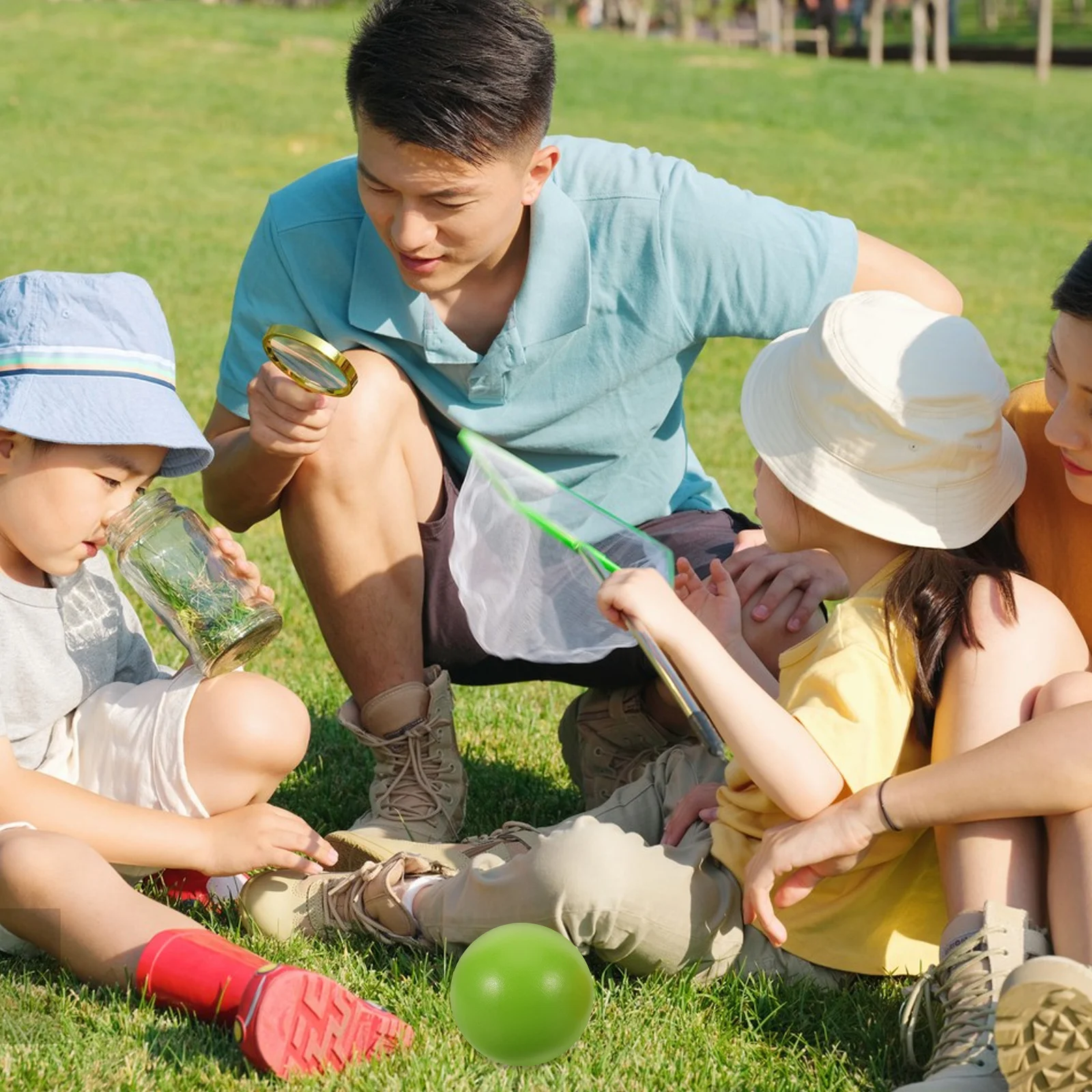 

2 Pcs Children's Croquet Set Accessories Wooden Backyard Games for Kids Toddler