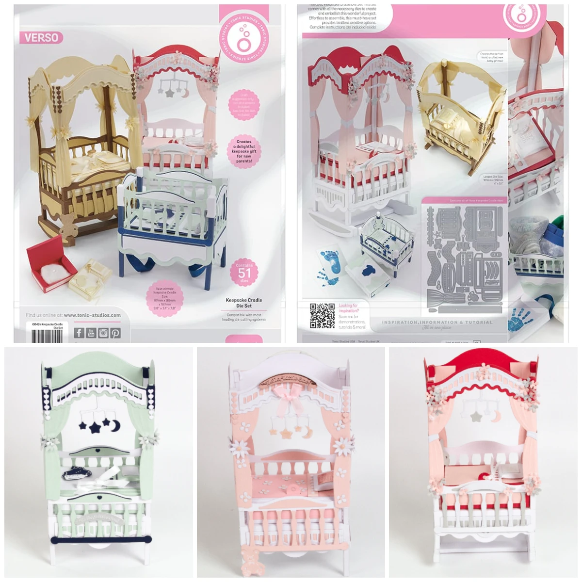 New Keepsake Cradle - Showcase Gift Box Metal Craft Cutting Dies Diy Scrapbook Paper Diary Decoration Card Handmade Embossing
