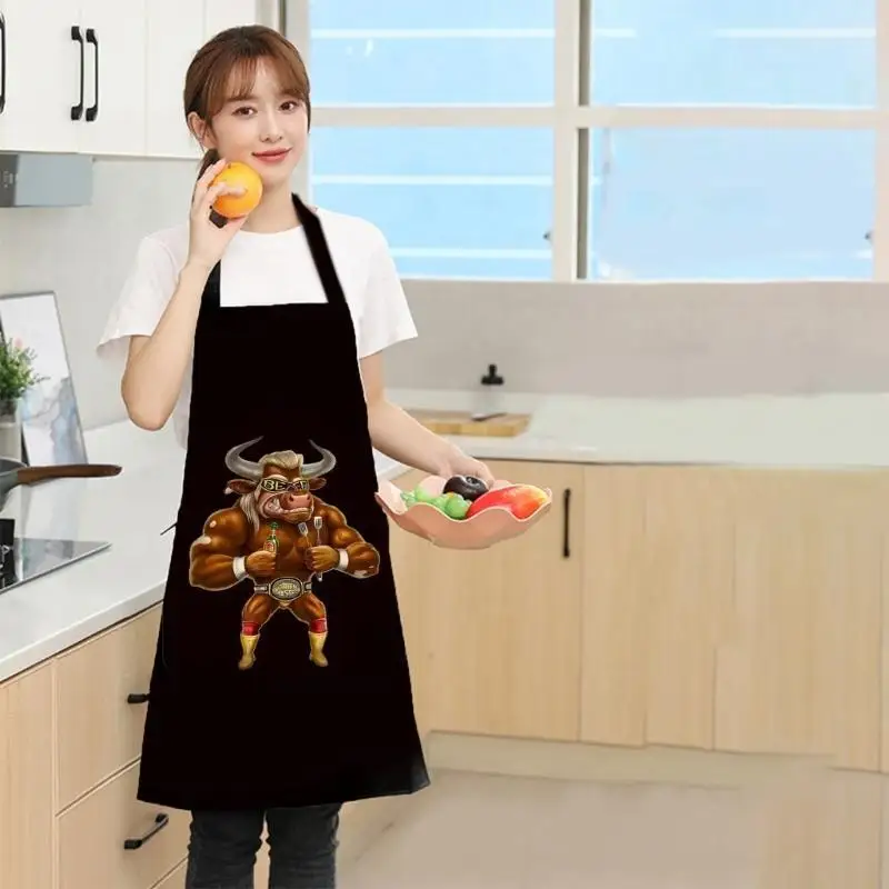 Tablier à gâteaux imperméable 652F, tablier cuisine pour pâtisserie, le jardinage, imprimé amusant, cadeaux pour femmes