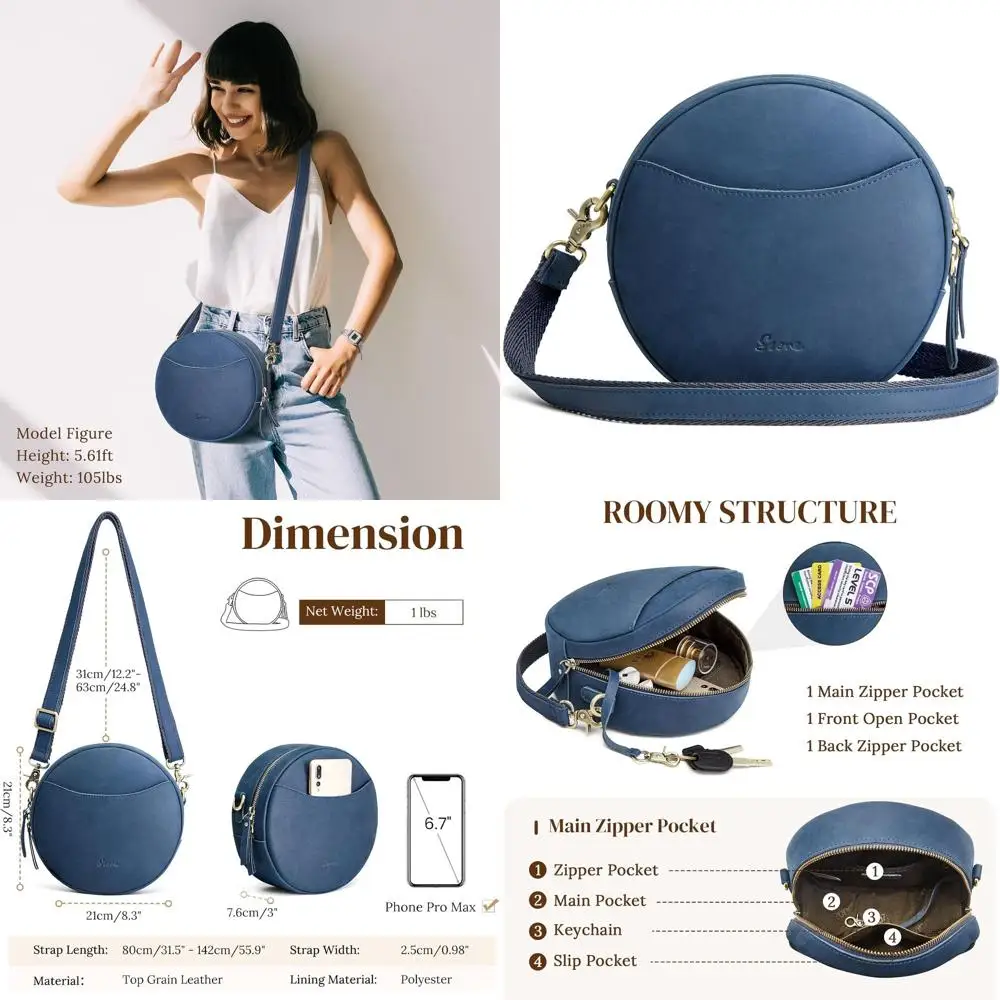 

Trendy Women's Round Crossbody Bags: Designer Circle Shoulder Purses for Fashionable Style