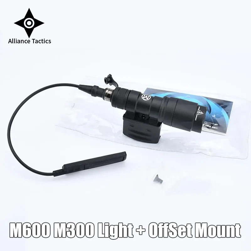 SF M300 M600 M300A M600C Flashlight WADSN 400lm/600lm White LED Light Fit 20mm Rail Hunting Weapon Airsoft Scout Accessories