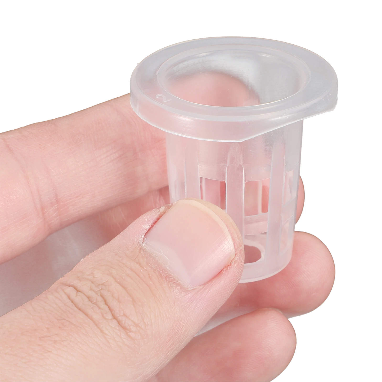 

100pcs Black 25 Hydroponic Baskets Root Control Containers Growing Pots Net Cups for Garden Hydroponics Vegetables Flowers