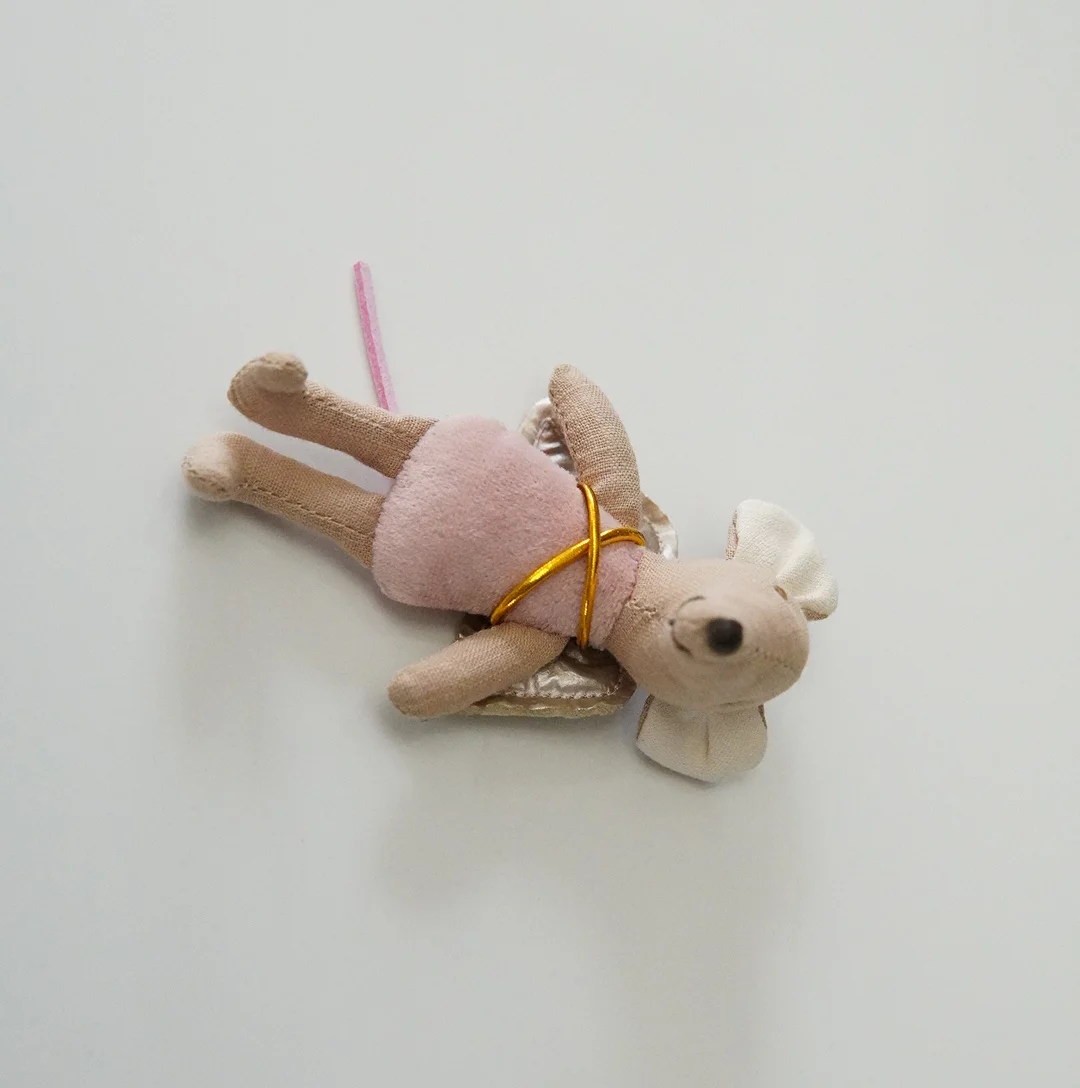 Deense stof muis pop schattige engel vleugel muis pop dierenriem cadeau lappenpop snuisterij